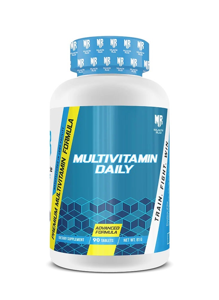 ماسل رولز مكمل ماسل رولز متعدد الفيتامينات اليومي الممتاز، 90 قرصًا - Image 1
