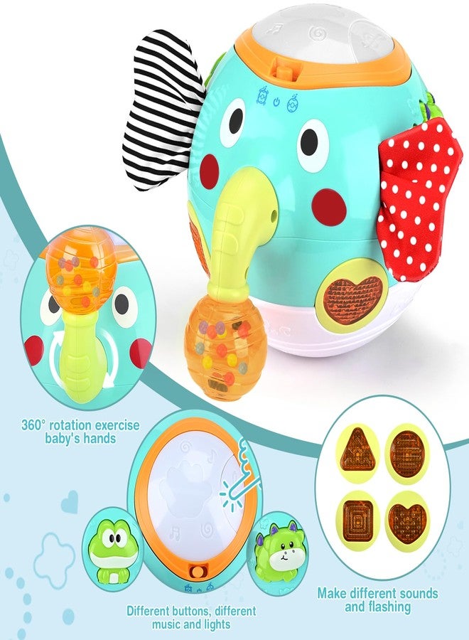 Vanplay Crawling Toys - Baby Toys 6-12 Months, Elephant Musical Toy with Lights & Sounds, Interactive Learning Baby Crawling Toys for Motor Skills Development, Sensory Toys for Boys Girls, Christmas Birthday - Image 3