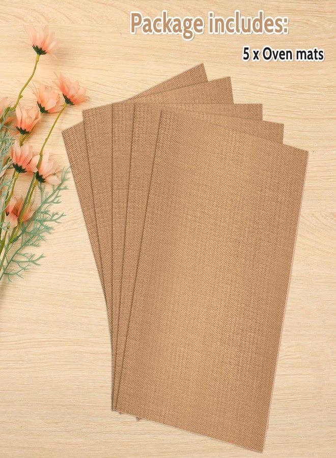 salbsever Clay Mat 5 Pack Non Skid Mat Nonstick Heat-Resistant Polymer Clay Craft Mat for DIY Crafts Projects, Clay Pottery, Bake Clay Tool Oven, 11.8 x 7.9 Inches, Copper, 579043_1_UwrFz7adx - Image 3