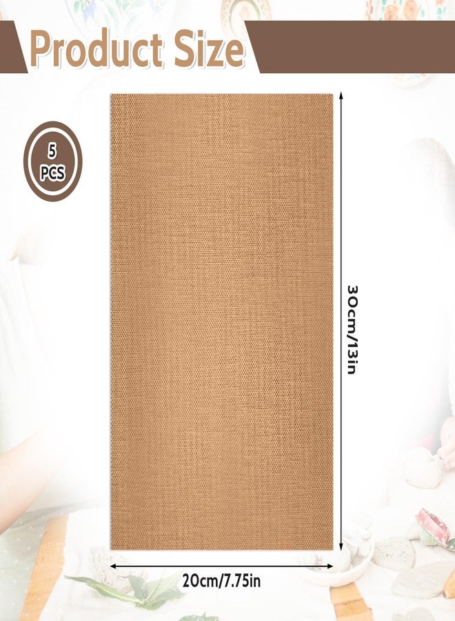 salbsever Clay Mat 5 Pack Non Skid Mat Nonstick Heat-Resistant Polymer Clay Craft Mat for DIY Crafts Projects, Clay Pottery, Bake Clay Tool Oven, 11.8 x 7.9 Inches, Copper, 579043_1_UwrFz7adx - Image 2