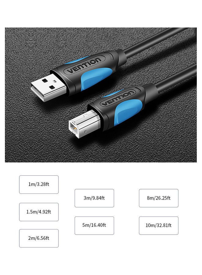 USB2.0 Printer Cable For HP/Canon/Epson Black - Image 2