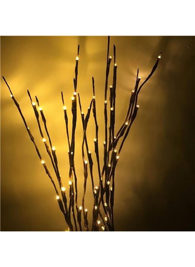 نيبمينينت مصابيح LED للزينة على شكل فروع شجر تعمل بالبطارية أصفر/بني 9x20سنتيمتر - Image 2