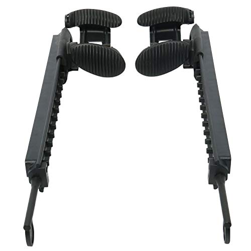 NovelBee Pair Adjustable Locking Foot Braces Pedals Foot Pegs for Kayak Boat Direction Control (Left and Right) - Image 1
