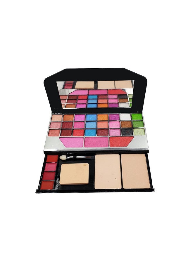 G4U - All In One Makeup Kit Gift Set Eyeshadow Pen Eyeliner Cc Cream3 Lipsticks Kajal Lip Liner Puff Mascara Perfect For Party Wedding Makeup With Makeup Box(Set Of 11Pcs) St 1 - Image 1