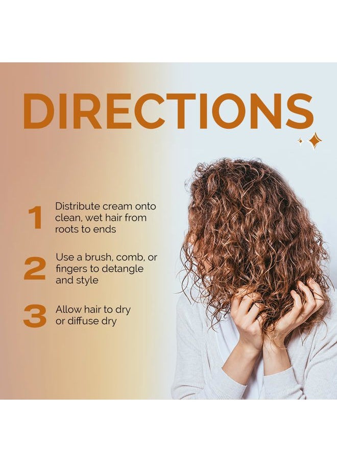 Curl Keeper Hair Styling Cream for Curly Hair, 8 Fl Oz - Frizz-Free Curl Defining Cream Defines, Detangles & Moisturizes for All Curl Types - Silicone-Free & Water Based Hair Styler or Men & Women  - Image 5
