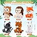 RoundFunny 6 Pcs Safari Animals Toys 7 Inch Owl Rabbit Fox Beaver Hedgehog Skunk Large Stuffed Animals Bulk for Woodland Baby Showers Party Decor Birthday Gifts Classroom Teacher Student Awards - Image 4