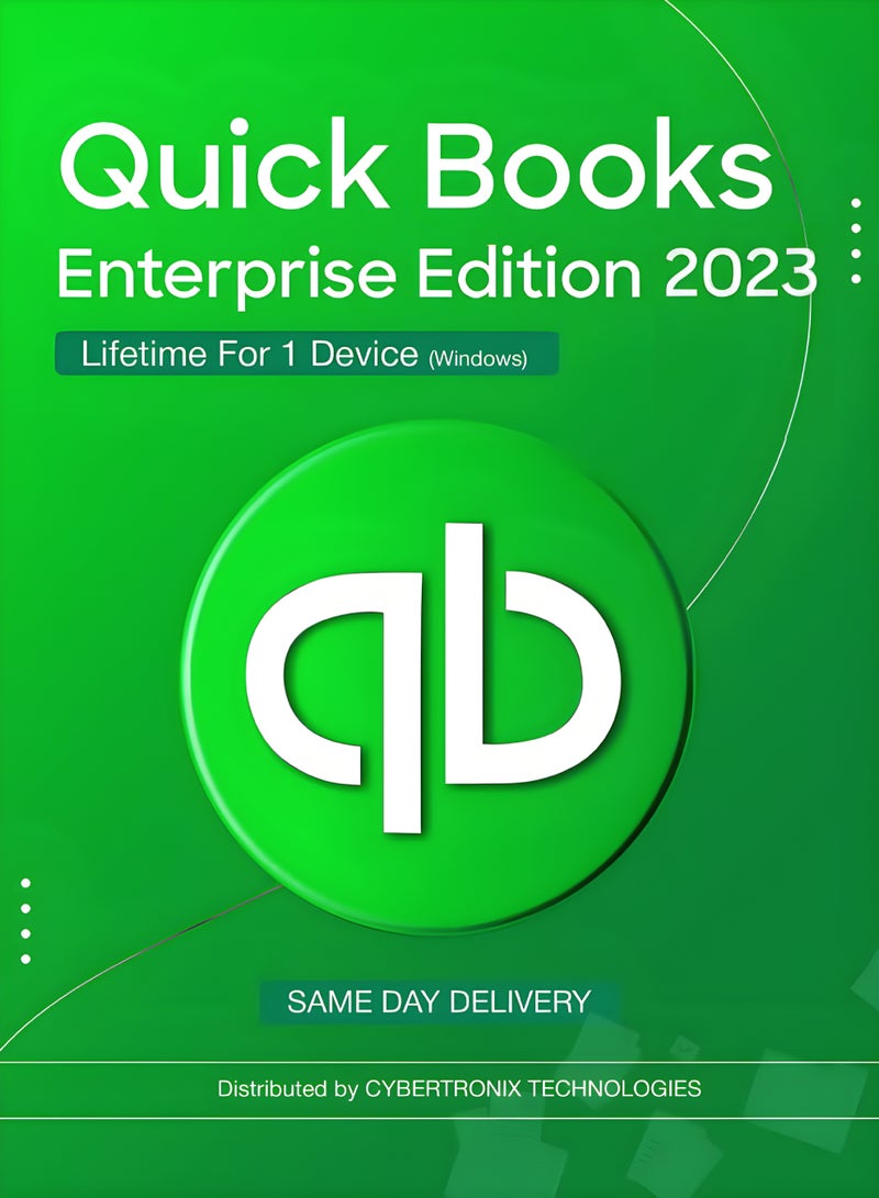Intuit QuickBooks QuickBooks Enterprise Edition 2023 | Lifetime for 1 Device (Windows) | Digital License | SAME DAY DELIVERY
