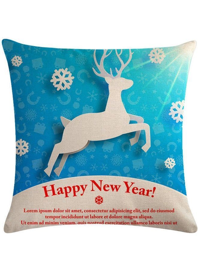 NIBEMINENT Printed Cushion Cover Blue/White/Red 45x45cm