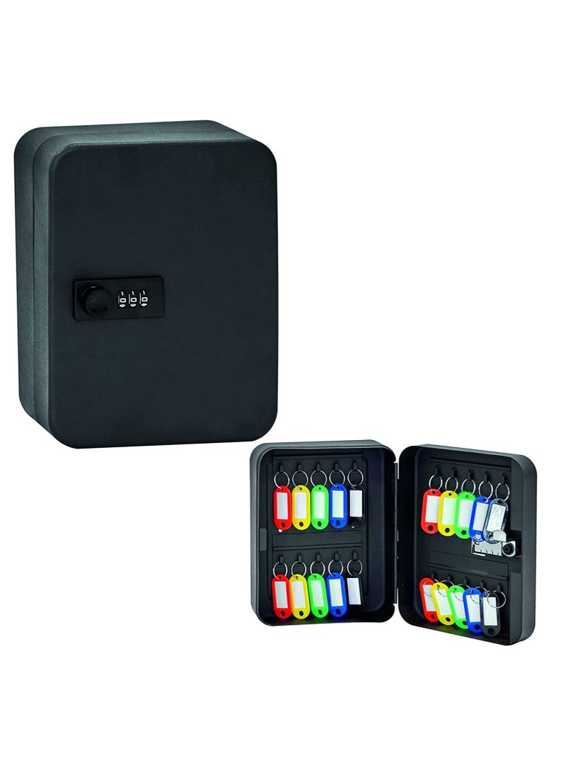 Key Safe Storage Cabinet with 3 Digit Combination Lock 20 Fixings and Key Tags Included Wall Mounted Security Solution for your Home or Office - Image 1