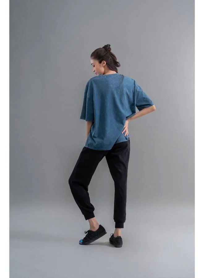 نسيسيرا Teal Acid Wash Unisex T-Shirt