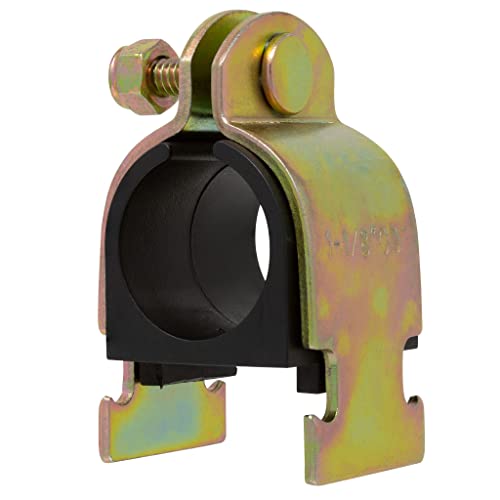 Metpure Rubber Cushion Strut Clamp 1" NOM (1-1/8" OD) for Mounting Copper Piping, PEX Pipe, CVPC Tubing to Strut Channels [5 Pack] - Image 3