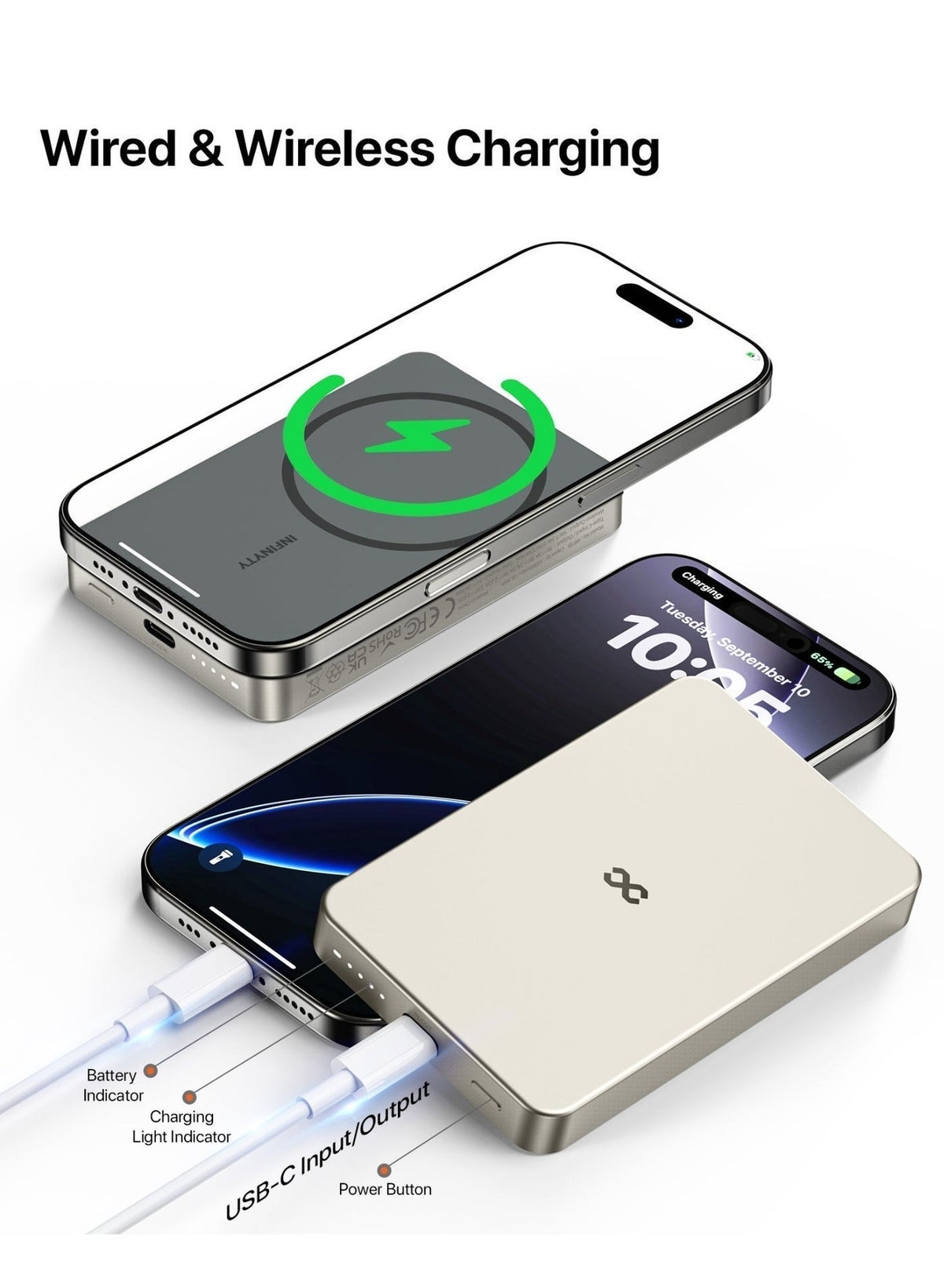 Infinity 10000Mah Magsafe Power Bank - Titanium