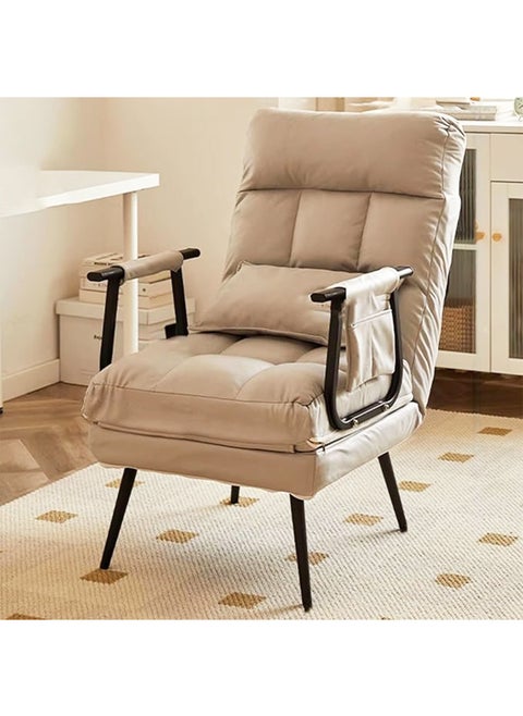 Folding Sofa Recliner Arm Chair Convertible Sofa Bed Sleeper Chair 5 Position Adjustable Backrest