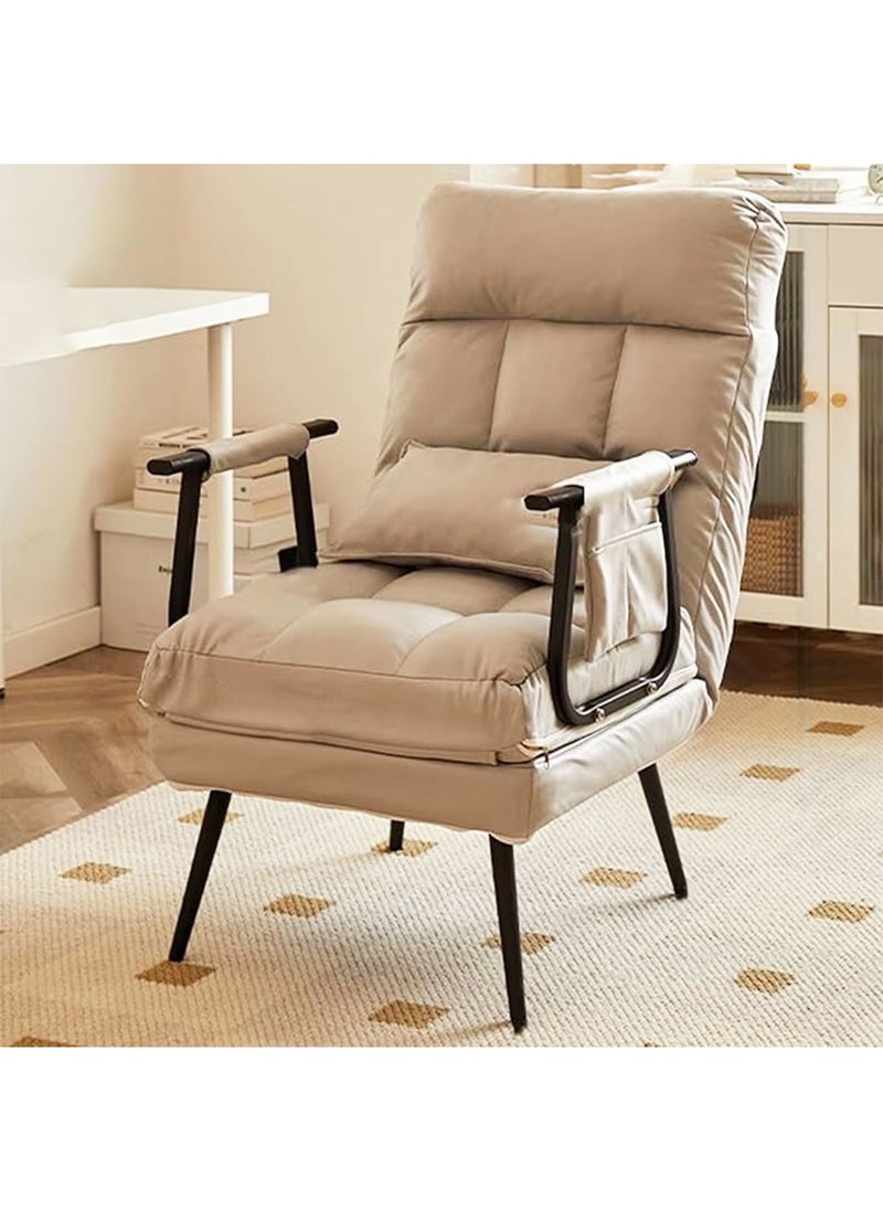GT-Wheel - Folding Sofa Recliner Arm Chair Convertible Sofa Bed Sleeper Chair 5 Position Adjustable Backrest - Image 1