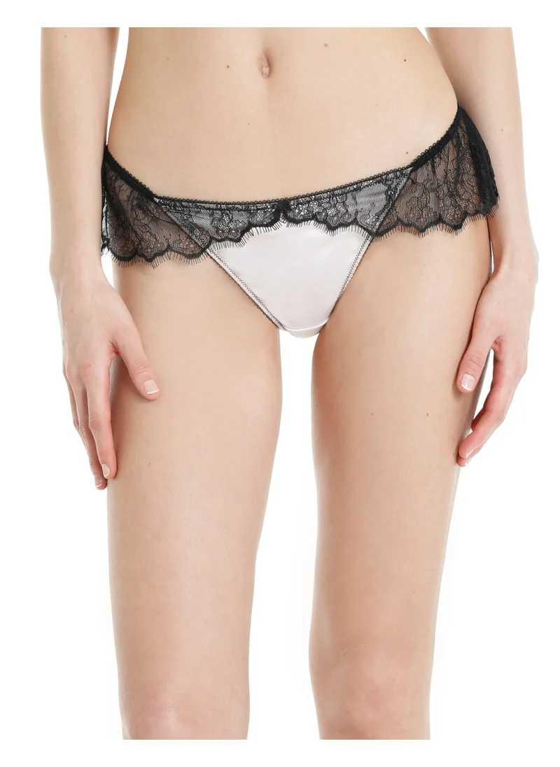 ايسلا اند ايفي Isla & Evie Satin & Lace Frill Thong