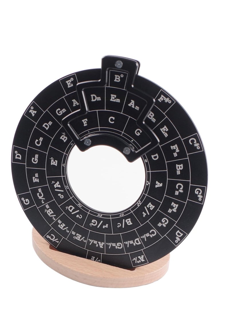 SOLARAE أداة لحن معدني، دائرة خماسية دائرية لأداة لحن الوتر، ملحقات نقل الموسيقى، عجلة الأوتار التعليمية للموسيقيين وكُتّاب الأغاني، أداة تعلم نظرية الموسيقى - Image 1