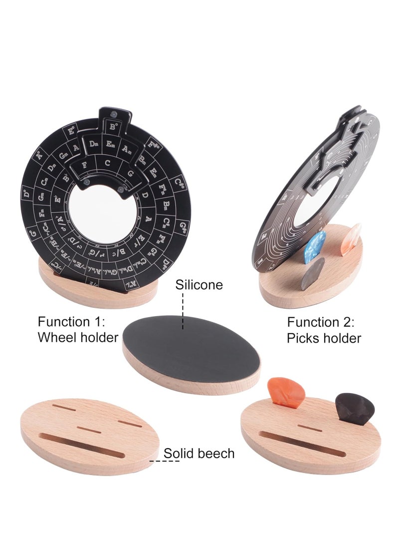 SOLARAE أداة لحن معدني، دائرة خماسية دائرية لأداة لحن الوتر، ملحقات نقل الموسيقى، عجلة الأوتار التعليمية للموسيقيين وكُتّاب الأغاني، أداة تعلم نظرية الموسيقى - Image 3