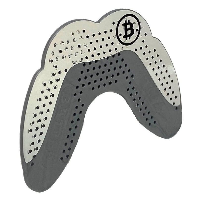 Battle Sports UltraSlim Grillz Football Mouthguard Maximum Protection and Breathability LowProfile Mouthpiece Design Provides A Safe and Comfortable Fit Chrome Silver
