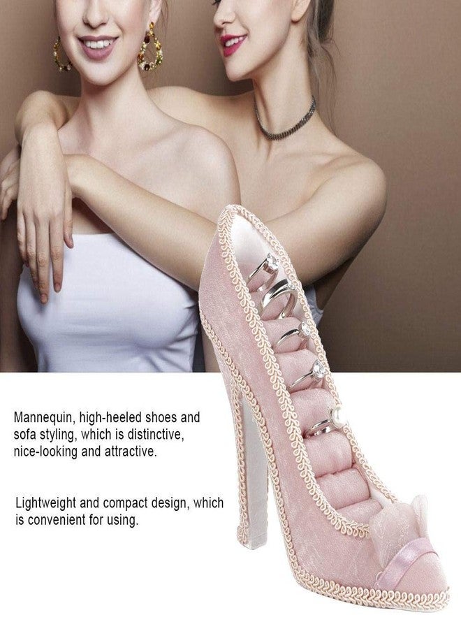 Rotekt Heel Ring Holder, Model Dress High-heeled Shoes Earring Necklace, Ring Jewelry Holder Stand Display,High Heel Ornament for Girls (04) - Image 5