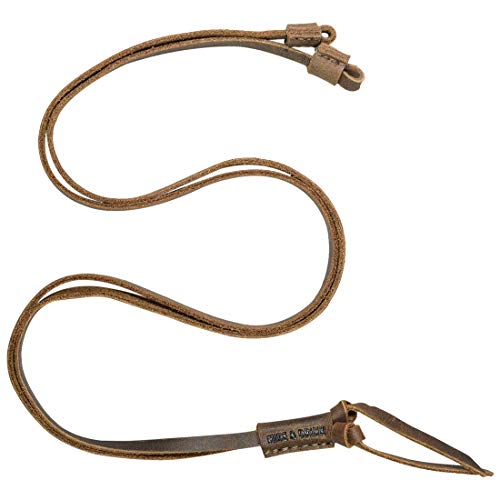 Hide & Drink, Adjustable Eyeglasses Strap, Glasses Cord, Everyday Accessories, Full Grain Leather, Handmade, Bourbon Brown - Image 2