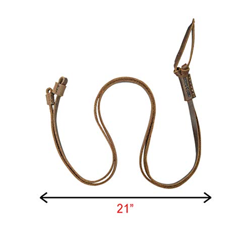 Hide & Drink, Adjustable Eyeglasses Strap, Glasses Cord, Everyday Accessories, Full Grain Leather, Handmade, Bourbon Brown - Image 5