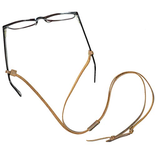 Hide & Drink, Adjustable Eyeglasses Strap, Glasses Cord, Everyday Accessories, Full Grain Leather, Handmade, Bourbon Brown - Image 4