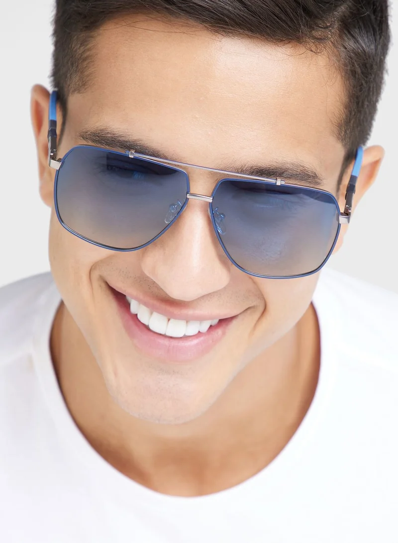 Seventy Five Polarized Angular Aviator Sunglasses