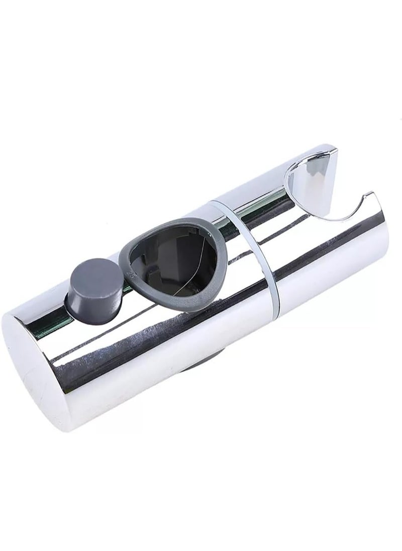 Rubik - Shower Head Holder, 24MM Adjustable Rail Slider, 360 Degree Rotation, ABS Chrome Shower Sprayer Mounting Slide Bar Pole Bracket - Image 1