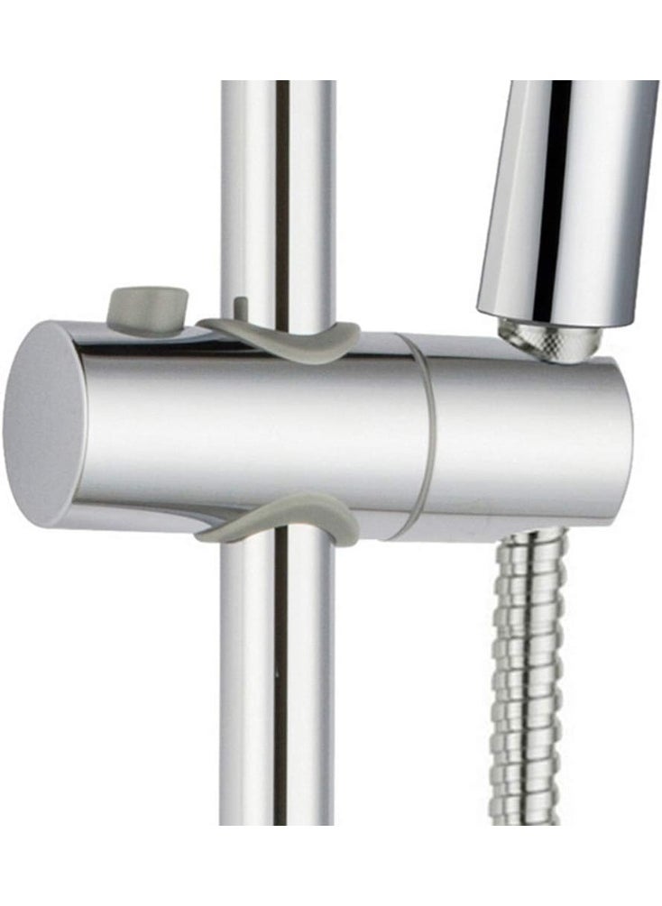 Rubik - Shower Head Holder, 24MM Adjustable Rail Slider, 360 Degree Rotation, ABS Chrome Shower Sprayer Mounting Slide Bar Pole Bracket - Image 1