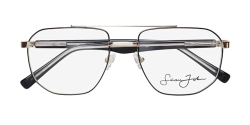Sean John 5173 Eyeglass FrameGlasses Italian Mafia Boss Look Exclusive Modern 5719150 blackgold - Image 3