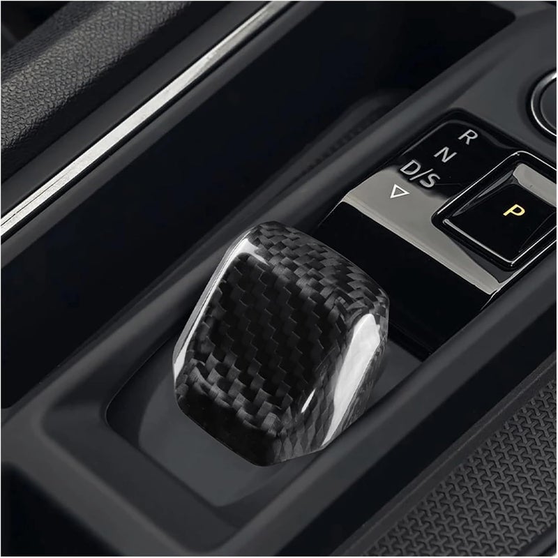 Dry Carbon Fiber Compatible For Seat Leon MK4/Cupra Leon/Cupra Formentor 2020 2021 2022 2023 2024 2025 LHD RHD Gear Shift Konb Trim(Set-Black) - Image 5