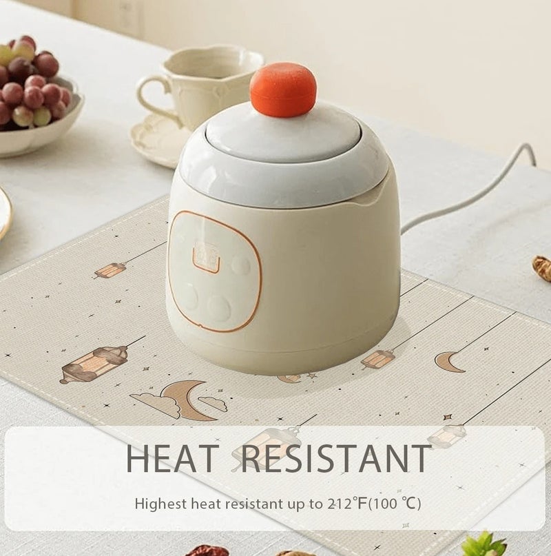 Ramadan Decorations Ramadan Table Placemats  Set of 4 Pieces Size 45×30 cm-4 Pcs - Image 4