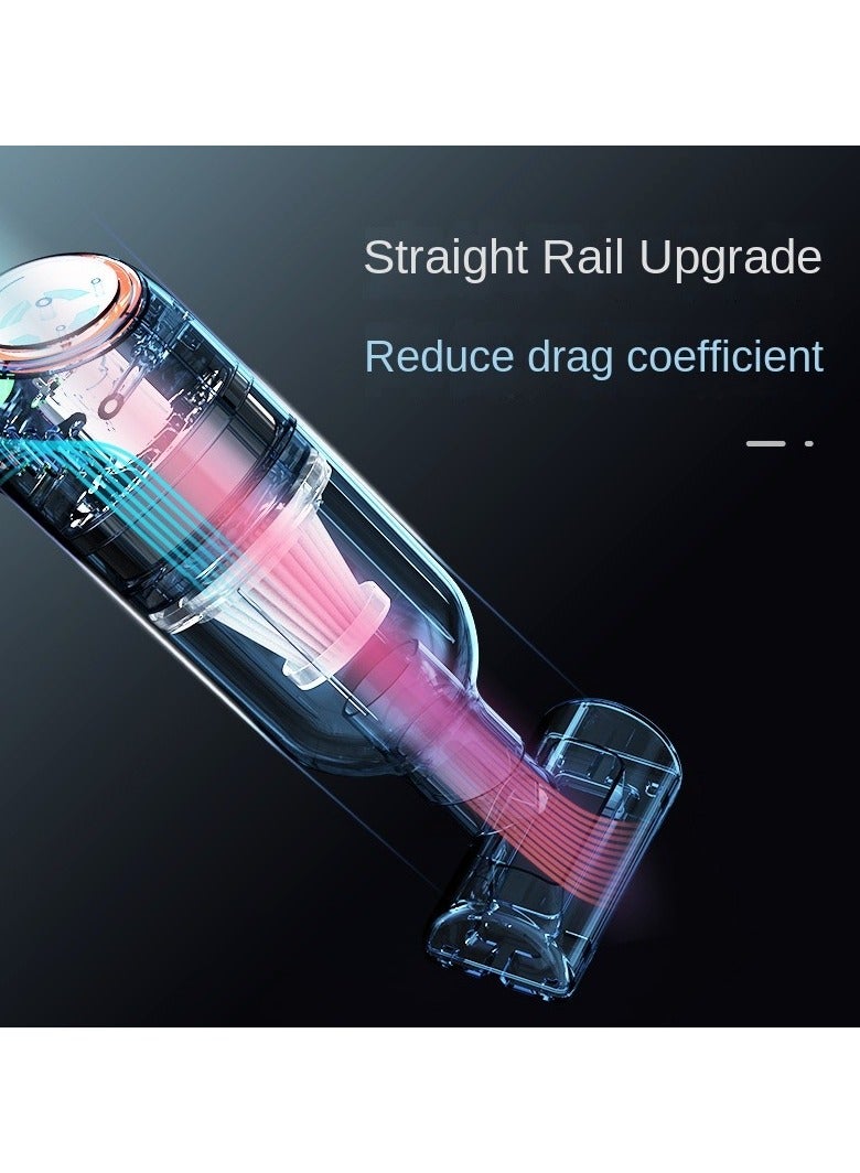 أسود سيارة مكنسة كهربائية لاسلكية شحن السيارات الصغيرة في السيارة المنزلية باليد قوة عظمى شفط - Image 4