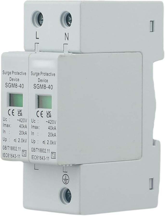 SGM8 40 2P 40KA 420VAC Surge Protective Device Circuit Breaker Rail Mount For Distribution Box - Image 1