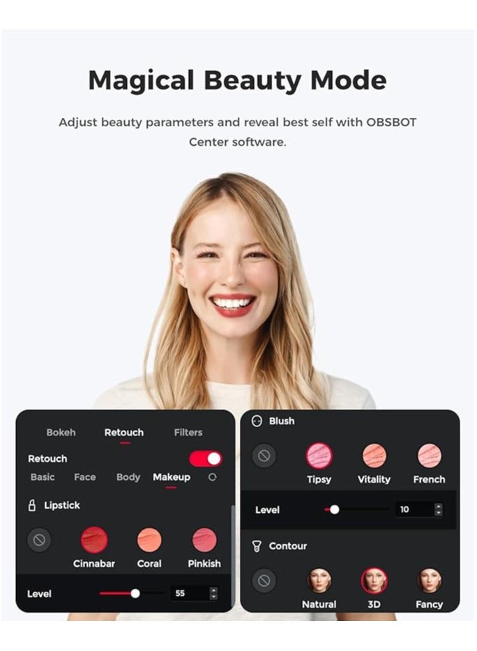 OBSBOT Meet 2 -4K Webcam for PC, Mini in Size, Mighty in Sight - Image 5