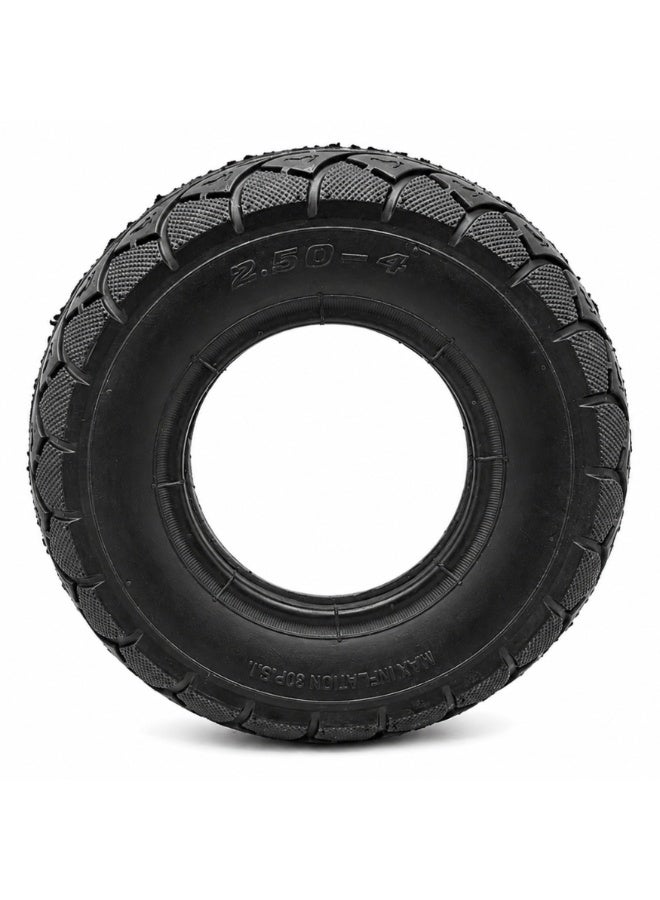 Fukukawa 2.50-4 Pneumatic E-Scooter Tire | Heavy Duty Replacement Tyre | 30 PSI | High Traction Road Grip | Wear Resistant Rubber | Front & Rear Wheel Compatible - Image 2