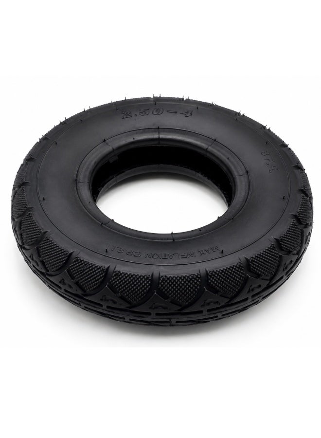 Fukukawa 2.50-4 Pneumatic E-Scooter Tire | Heavy Duty Replacement Tyre | 30 PSI | High Traction Road Grip | Wear Resistant Rubber | Front & Rear Wheel Compatible - Image 4