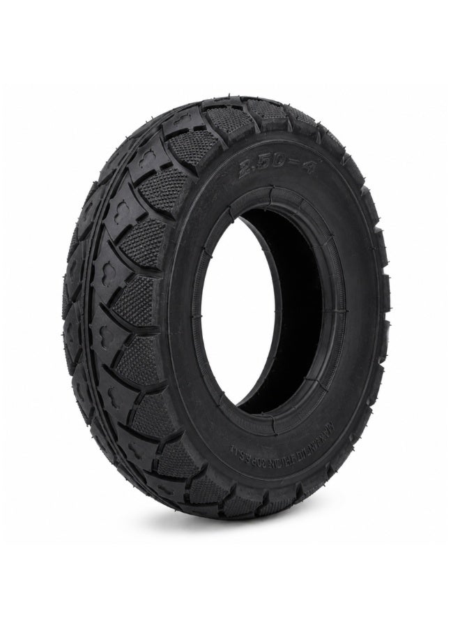 Fukukawa 2.50-4 Pneumatic E-Scooter Tire | Heavy Duty Replacement Tyre | 30 PSI | High Traction Road Grip | Wear Resistant Rubber | Front & Rear Wheel Compatible - Image 1