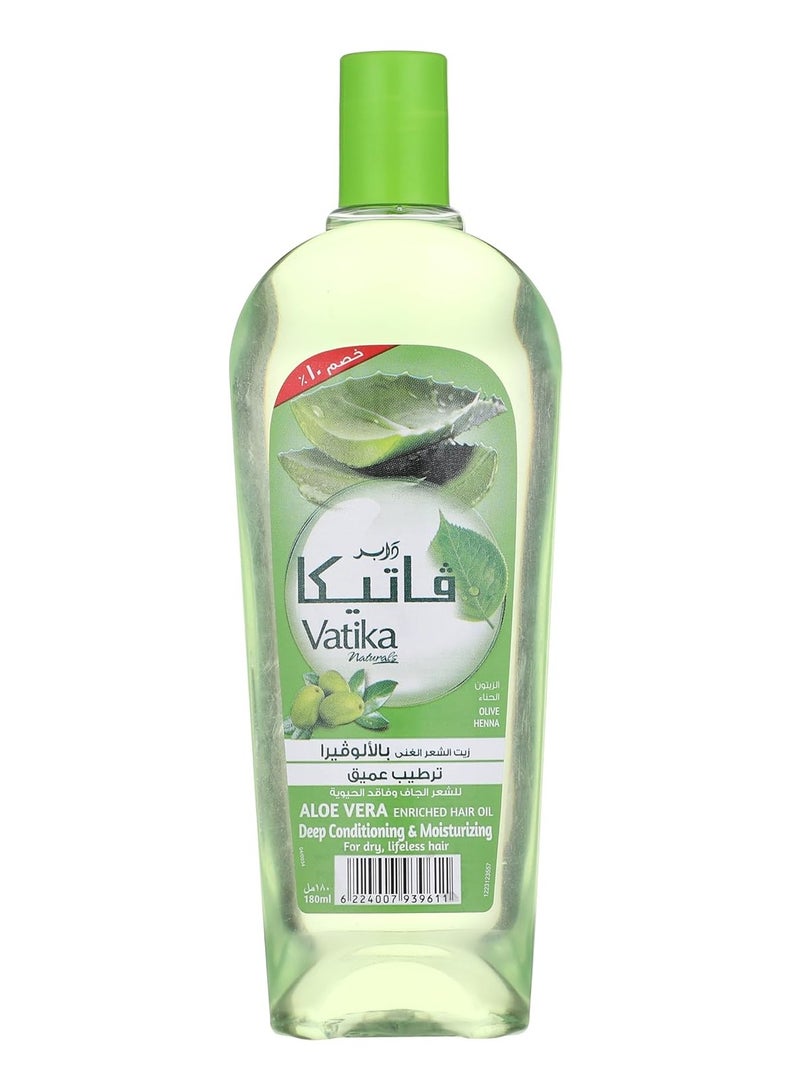 فاتيكا زيت غني بالصبار من فاتيكا ناتشورالز 180 مل بالزيتون والحناء ترطيب عميق للشعر الجاف والحيوية