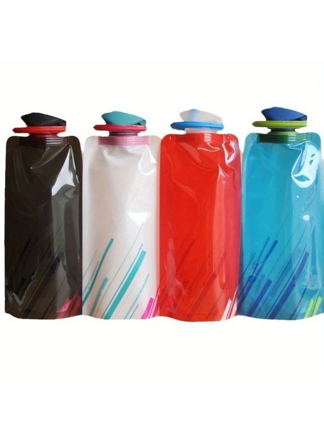 White 23.67oz Ultra Light Foldable Sports Water Bottle for Hiking Camping - Image 4
