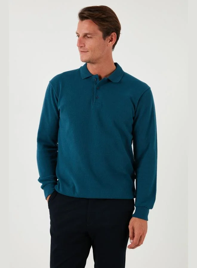 Buratti Cotton Blend Regular Fit Polo Shirt Men's POLO SWEATER 456223