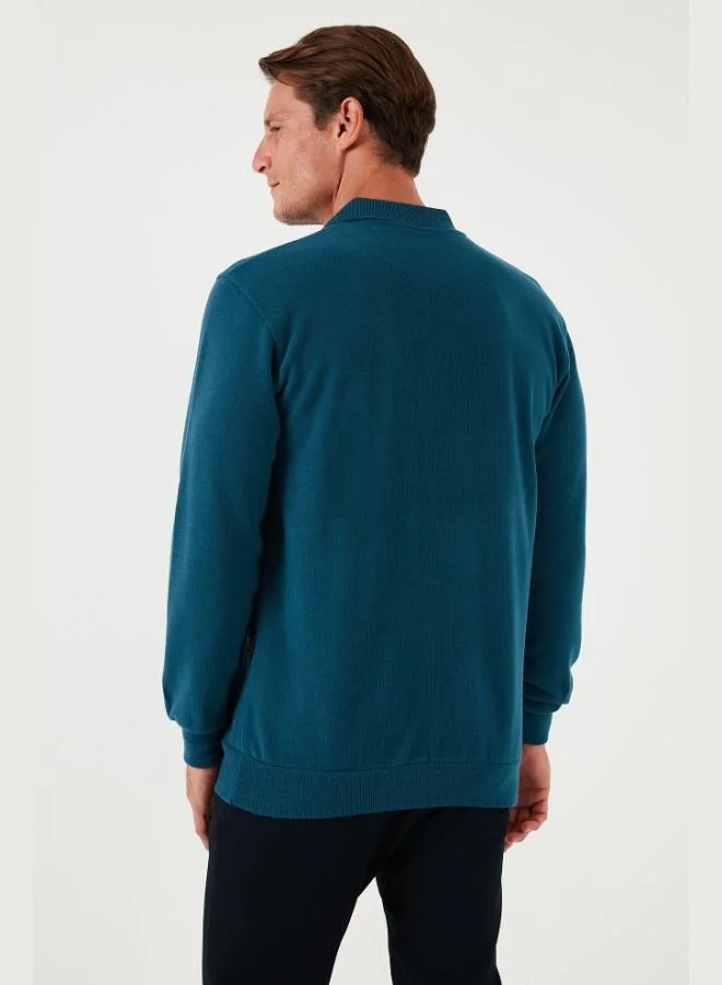 Buratti  Buratti Cotton Blend Regular Fit Polo Shirt Men's POLO SWEATER 456223 for Men | Best Price UAE