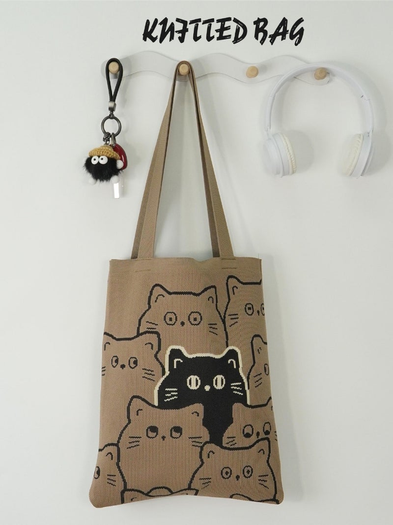 Cartoon Women'S Shoulder Bag Fashionable Cross-Body Vest Bag Commuting Large Capacity Versatile Bag - Image 4