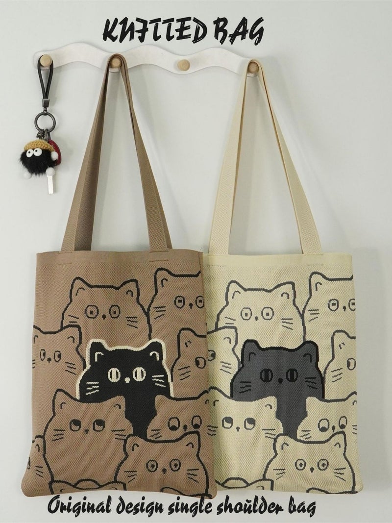 Cartoon Women'S Shoulder Bag Fashionable Cross-Body Vest Bag Commuting Large Capacity Versatile Bag - Image 2