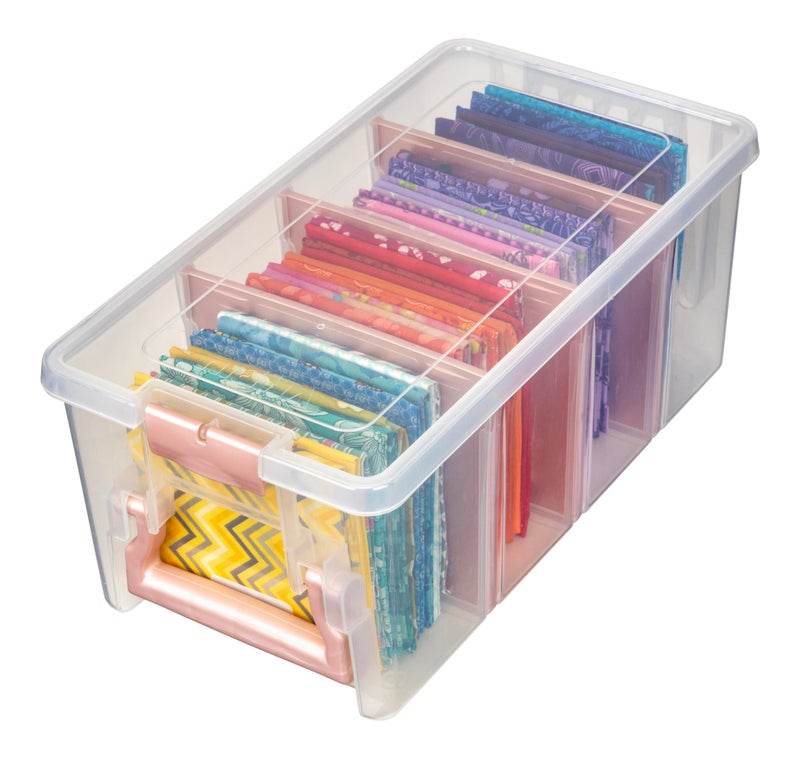 ArtBin Semi Satchel Portable Craft Organizer with 3 Dividers - Clear Plastic Storage Case for Art & Craft Supplies - Image 5