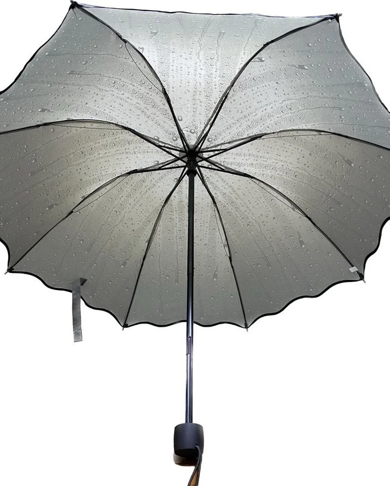 اليفن ماركت Eleven Market Marlux Wind Resistant Water Droplet Khaki Color Women's Umbrella