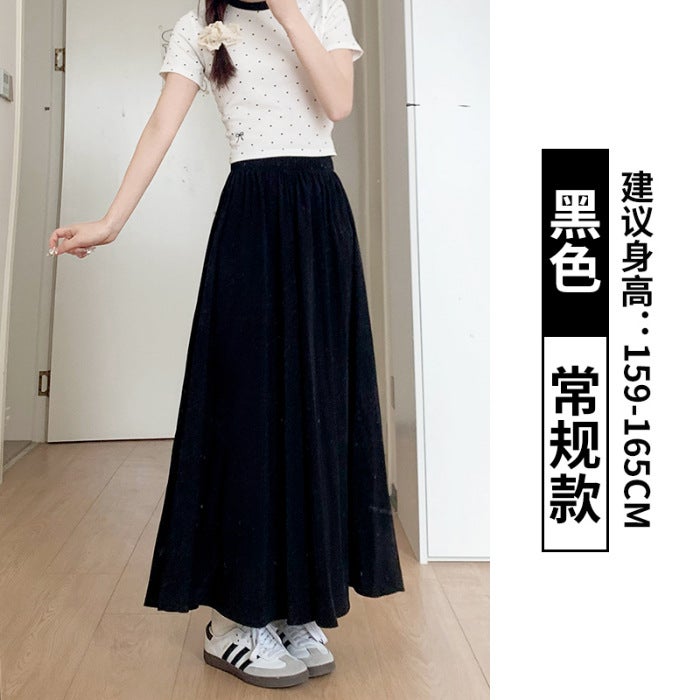[Three-Dimensional Waistband-Original Fabric] W109 # Yamamoto Culottes Womens Summer Thin Petite Lazy Wide-Leg Pants Pink - Image 2