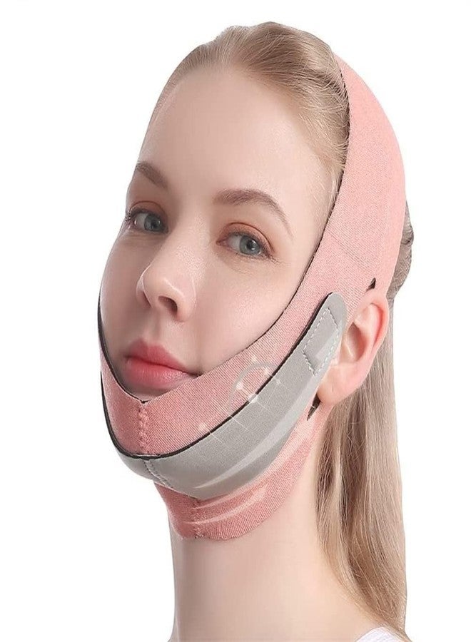 COZIESS Face Slimming Belt- V-Shape Face Masks for Double Chin Slimmer for Men & Women, Facial Lift Slim Cheeks Lifting Reusable Belt Facial Anti Wrinkle V-Shaped Line Chin Strap(1 PCS) (GREY COLOR) - Image 1