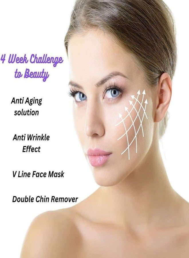 COZIESS Face Slimming Belt- V-Shape Face Masks for Double Chin Slimmer for Men & Women, Facial Lift Slim Cheeks Lifting Reusable Belt Facial Anti Wrinkle V-Shaped Line Chin Strap(1 PCS) (GREY COLOR) - Image 2