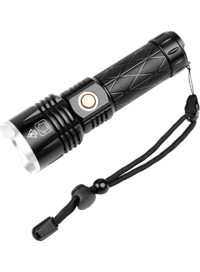 Type-C Charge Telescopic Zoom Multi-Function Flashlight Black 16x4.8x3.8cm - Image 4